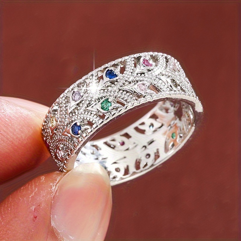 Palace Style Zirconia Ring for Women